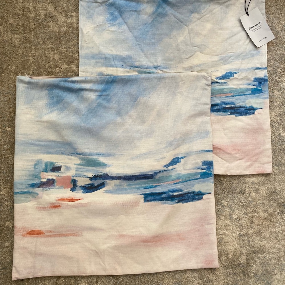 NWT. Pair of West Elm Pillowcases 20x20